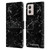 Louisiana State University LSU Louisiana State University Black And White Marble Leather Book Wallet Case Cover For Motorola Moto G53 5G