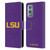 Louisiana State University LSU Louisiana State University Plain Leather Book Wallet Case Cover For OnePlus 9