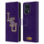 Louisiana State University LSU Louisiana State University Distressed Leather Book Wallet Case Cover For OPPO Find X5 Pro