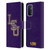 Louisiana State University LSU Louisiana State University Distressed Leather Book Wallet Case Cover For OPPO A54 5G
