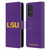 Louisiana State University LSU Louisiana State University Plain Leather Book Wallet Case Cover For Samsung Galaxy A33 5G (2022)