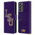 Louisiana State University LSU Louisiana State University Distressed Leather Book Wallet Case Cover For Samsung Galaxy A73 5G (2022)