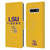 Louisiana State University LSU Louisiana State University Helmet Logotype Leather Book Wallet Case Cover For Samsung Galaxy S10