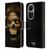 Alchemy Gothic Skull Death Fetish Leather Book Wallet Case Cover For OPPO Reno10 5G / Reno10 Pro 5G
