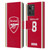 Arsenal FC 2023/24 Players Home Kit Martin Ødegaard Leather Book Wallet Case Cover For Motorola Moto Edge 40