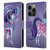 Rose Khan Unicorns White And Purple Leather Book Wallet Case Cover For Apple iPhone 14 Pro