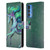 Rose Khan Unicorns Sea Green Leather Book Wallet Case Cover For Motorola Edge 20 Pro