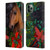 Laurie Prindle Western Stallion A Morgan Christmas Leather Book Wallet Case Cover For Apple iPhone 11 Pro Max