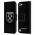 West Ham United FC Crest White Logo Leather Book Wallet Case Cover For Apple iPod Touch 5G 5th Gen