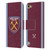 West Ham United FC 2023/24 Crest Kit Home Leather Book Wallet Case Cover For Apple iPod Touch 5G 5th Gen