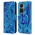 Suzan Lind Marble Blue Leather Book Wallet Case Cover For OPPO Reno10 5G / Reno10 Pro 5G