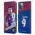 FC Barcelona 2023/24 First Team Robert Lewandowski Leather Book Wallet Case Cover For Apple iPhone 12 / iPhone 12 Pro