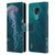 Vincent Hie Underwater Jellyfish Leather Book Wallet Case Cover For Motorola Moto E7