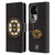 NHL Boston Bruins Plain Leather Book Wallet Case Cover For OPPO Reno10 Pro+