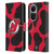 NHL New Jersey Devils Cow Pattern Leather Book Wallet Case Cover For OPPO Reno10 5G / Reno10 Pro 5G