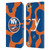 NHL New York Islanders Cow Pattern Leather Book Wallet Case Cover For Apple iPod Touch 5G 5th Gen