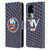 NHL New York Islanders Net Pattern Leather Book Wallet Case Cover For OPPO Reno10 Pro+