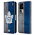 NHL Toronto Maple Leafs Half Distressed Leather Book Wallet Case Cover For OPPO Reno10 Pro+