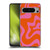 Kierkegaard Design Studio Retro Abstract Patterns Hot Pink Orange Swirl Soft Gel Case for Google Pixel 8 Pro