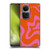 Kierkegaard Design Studio Retro Abstract Patterns Hot Pink Orange Swirl Soft Gel Case for OPPO Reno10 5G / Reno10 Pro 5G