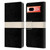 Kierkegaard Design Studio Art Stripe Minimalist Black Cream Leather Book Wallet Case Cover For Google Pixel 7a