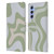 Kierkegaard Design Studio Art Retro Swirl Abstract Sage Leather Book Wallet Case Cover For Samsung Galaxy A34 5G