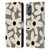 Kierkegaard Design Studio Retro Abstract Patterns Daisy Black Cream Dots Check Leather Book Wallet Case Cover For OPPO A17