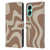 Kierkegaard Design Studio Retro Abstract Patterns Milk Brown Beige Swirl Leather Book Wallet Case Cover For OPPO A78 4G
