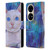 Jody Wright Dog And Cat Collection Pretty Blue Eyes Leather Book Wallet Case Cover For Huawei P50 Pro