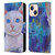 Jody Wright Dog And Cat Collection Pretty Blue Eyes Leather Book Wallet Case Cover For Apple iPhone 13 Mini