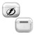 NHL Team Logo Tampa Bay Lightning Clear Hard Crystal Cover Case for Apple AirPods 3 3rd Gen Charging Case