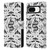 Episodic Drawing Pattern Flash Tattoo Leather Book Wallet Case Cover For Google Pixel 8