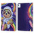 Carla Morrow Rainbow Animals Sloth Wearing A Space Suit Leather Book Wallet Case Cover For Apple iPad Air 2020 / 2022
