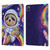 Carla Morrow Rainbow Animals Sloth Wearing A Space Suit Leather Book Wallet Case Cover For Apple iPad Pro 11 2020 / 2021 / 2022