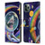 Carla Morrow Rainbow Animals Shark & Fish In Space Leather Book Wallet Case Cover For Apple iPhone 11 Pro Max