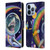 Carla Morrow Rainbow Animals Shark & Fish In Space Leather Book Wallet Case Cover For Apple iPhone 13 Pro