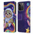 Carla Morrow Rainbow Animals Sloth Wearing A Space Suit Leather Book Wallet Case Cover For Apple iPhone 15 Pro