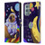 Carla Morrow Rainbow Animals Capybara Sitting On A Moon Leather Book Wallet Case Cover For OnePlus 9