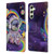 Carla Morrow Rainbow Animals Koala In Space Leather Book Wallet Case Cover For Samsung Galaxy A54 5G