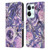 Ninola Lilac Floral Pastel Peony Roses Leather Book Wallet Case Cover For OPPO Reno8 Pro
