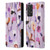 Ninola Lilac Floral Watery Flowers Purple Leather Book Wallet Case Cover For Samsung Galaxy A52 / A52s / 5G (2021)