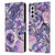 Ninola Lilac Floral Pastel Peony Roses Leather Book Wallet Case Cover For Samsung Galaxy S21 5G