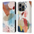 Ninola Pattern Abstract Pastel Leather Book Wallet Case Cover For Apple iPhone 14 Pro