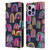 Ninola Summer Patterns Rainbows Navy Leather Book Wallet Case Cover For Apple iPhone 14 Pro Max