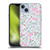 Anis Illustration Flower Pattern 2 Pink Soft Gel Case for Apple iPhone 14 Plus