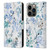 Ninola Wild Grasses Blue Plants Leather Book Wallet Case Cover For Apple iPhone 14 Pro