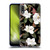 Anis Illustration Magnolias Pattern Black Soft Gel Case for LG K22