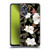 Anis Illustration Magnolias Pattern Black Soft Gel Case for OPPO A17