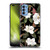 Anis Illustration Magnolias Pattern Black Soft Gel Case for OPPO Reno 4 5G