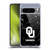 University of Oklahoma OU The University of Oklahoma Black And White Marble Soft Gel Case for Google Pixel 8 Pro
